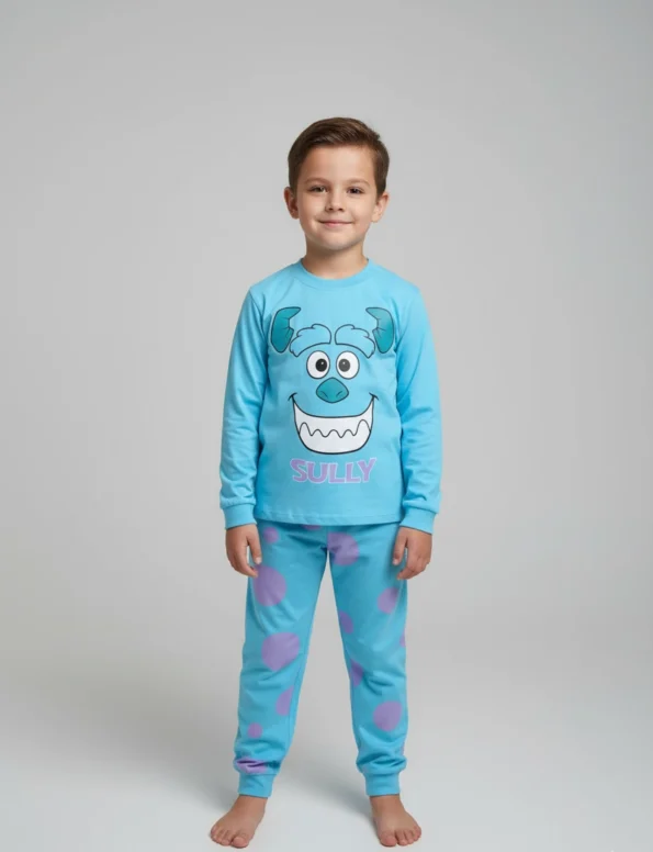 Disney Monsters Inc. Sully Blue Kids' Pajama Set - matlion.com